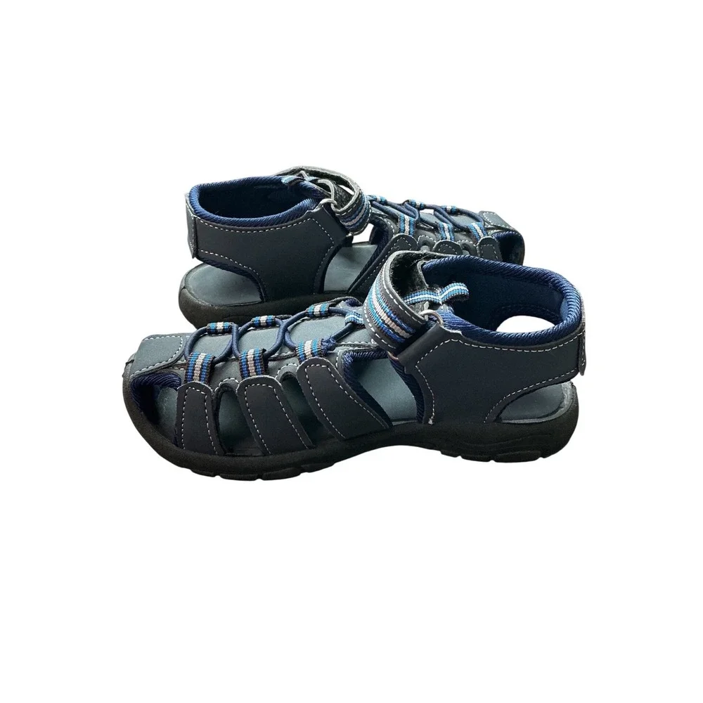 Rugged Bear Boys Navy Blue Closed Toe Fisherman Sandals Size 11 RB81480‎